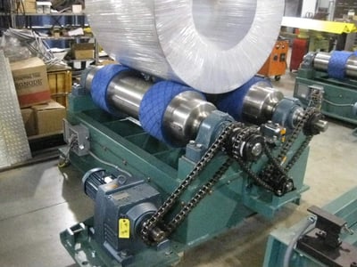 Steel coil shrink wrap machine