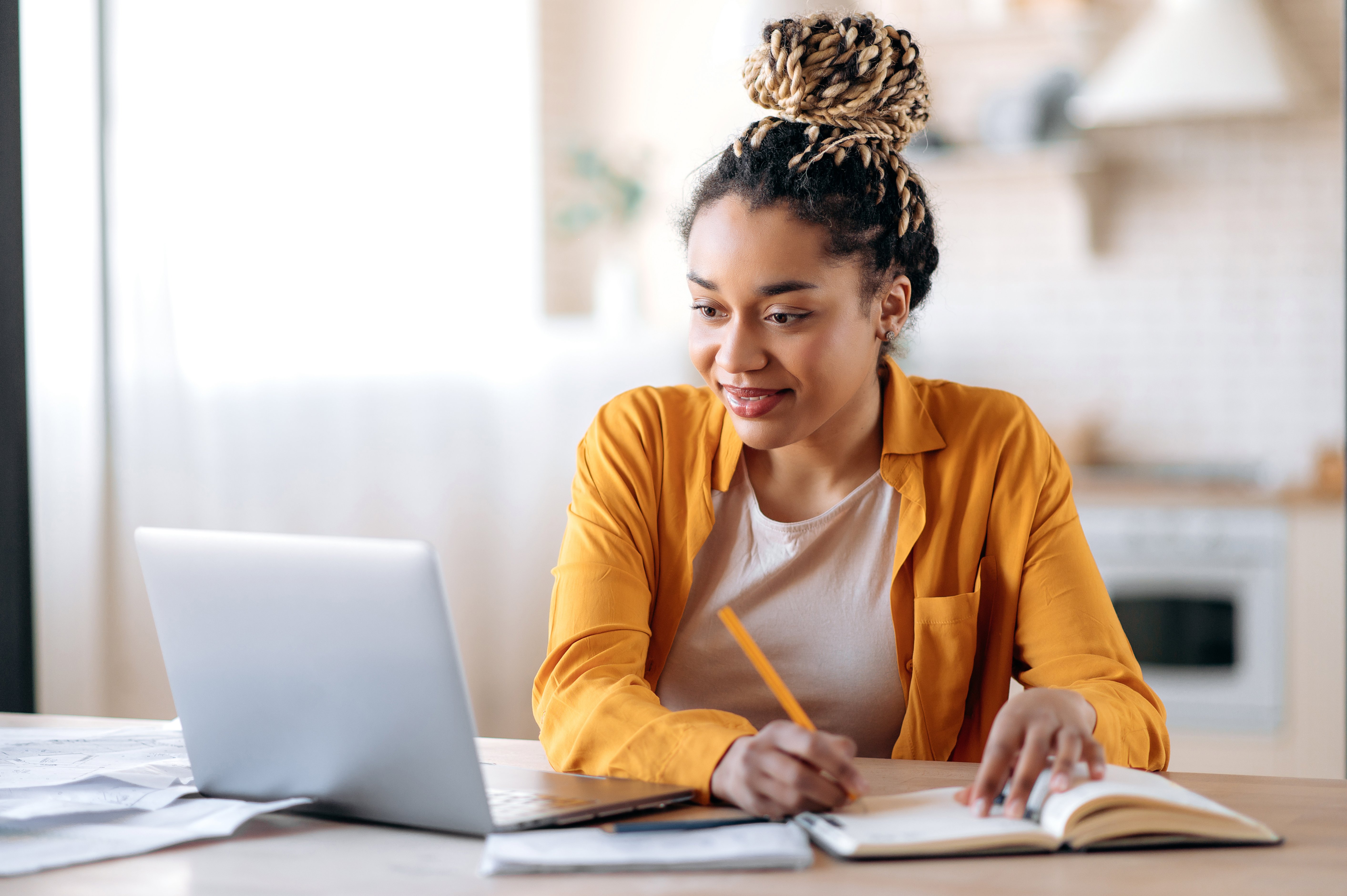 Girl at computer